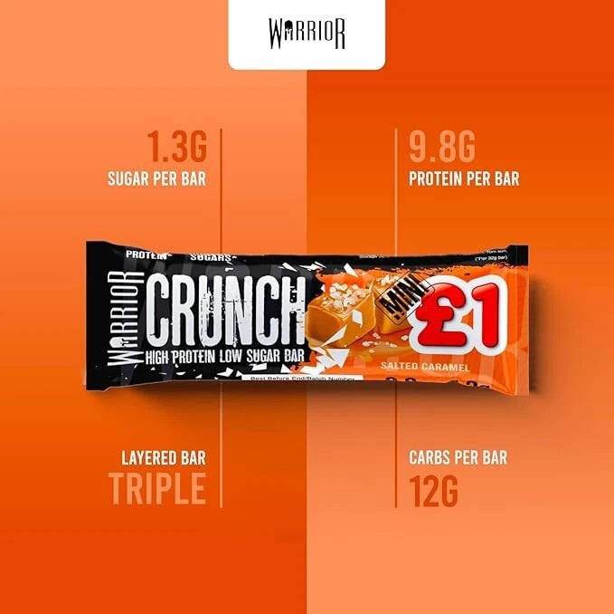 Warrior CRUNCH Mini Protein Bars 24 x 32g Bars