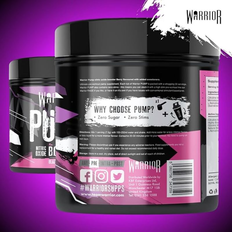 Warrior Pump - 30 Servings (225g)