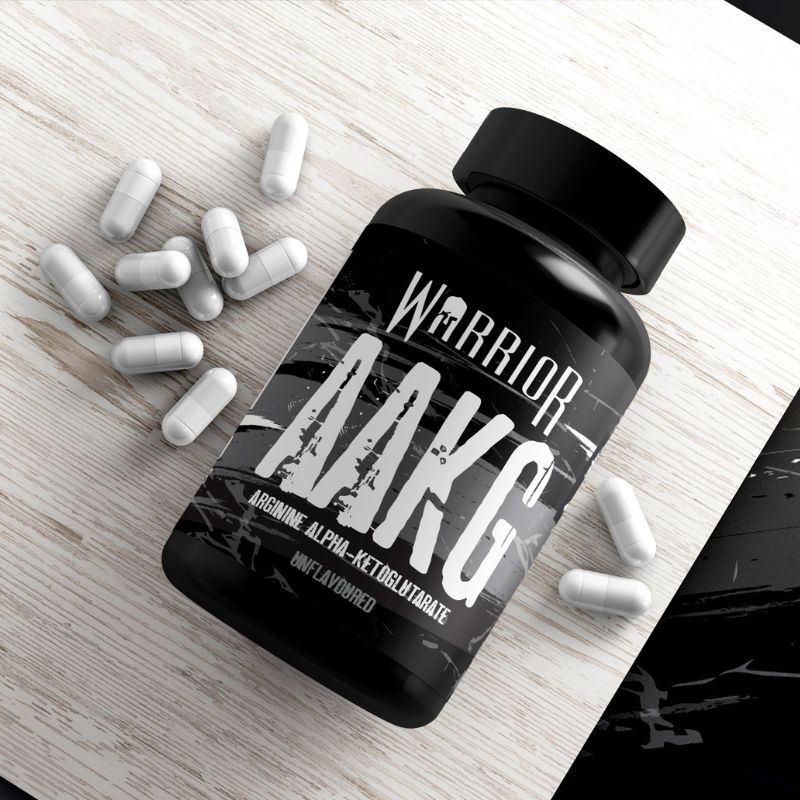 Warrior Arginine Alpha-Ketoglutarate (AAKG) 500mg - 180 capsules