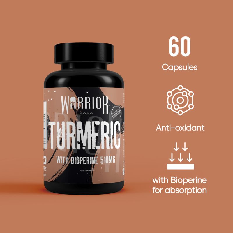 Warrior Turmeric with Bioperine (510mg) - 60 V-Caps