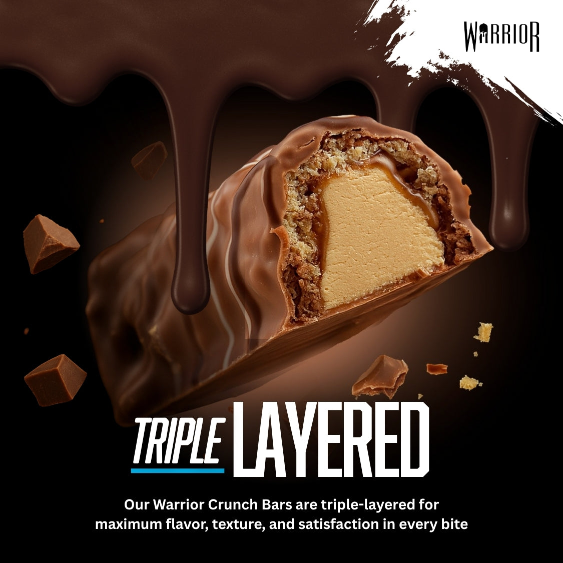Warrior CRUNCH Protein Bars - 12 x 64g Box (Clearance)