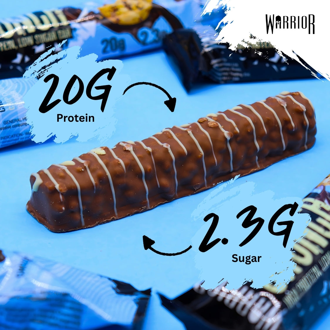 Warrior CRUNCH Protein Bars - 12 x 64g Box (Clearance)