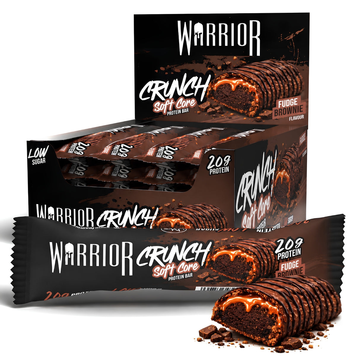 Warrior CRUNCH Protein Bars - 12 x 64g Box