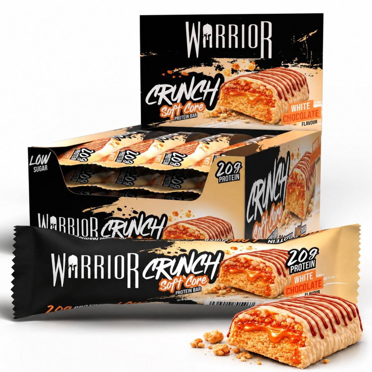Warrior CRUNCH Protein Bars - 12 x 64g Box