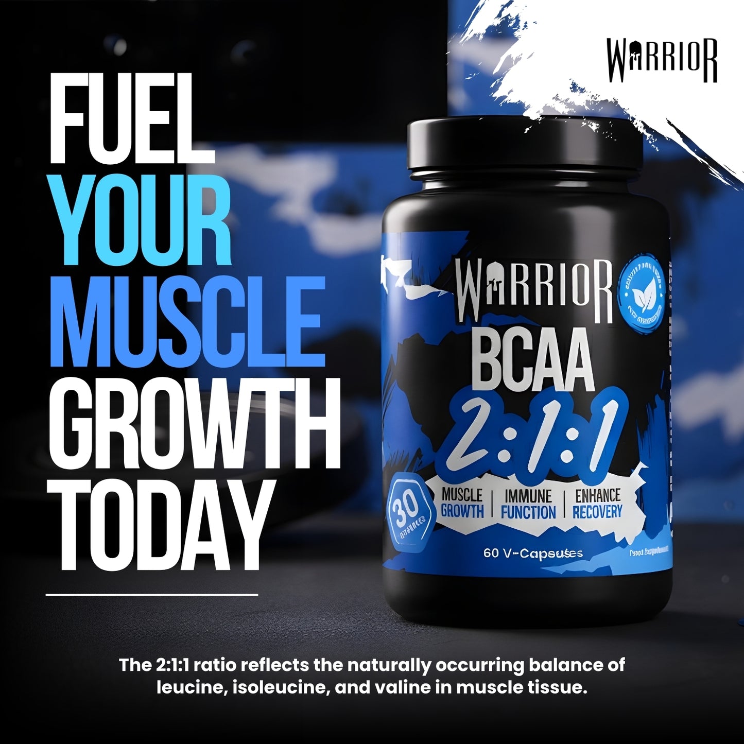 Warrior BCAA 2:1:1 - 60 Tabs