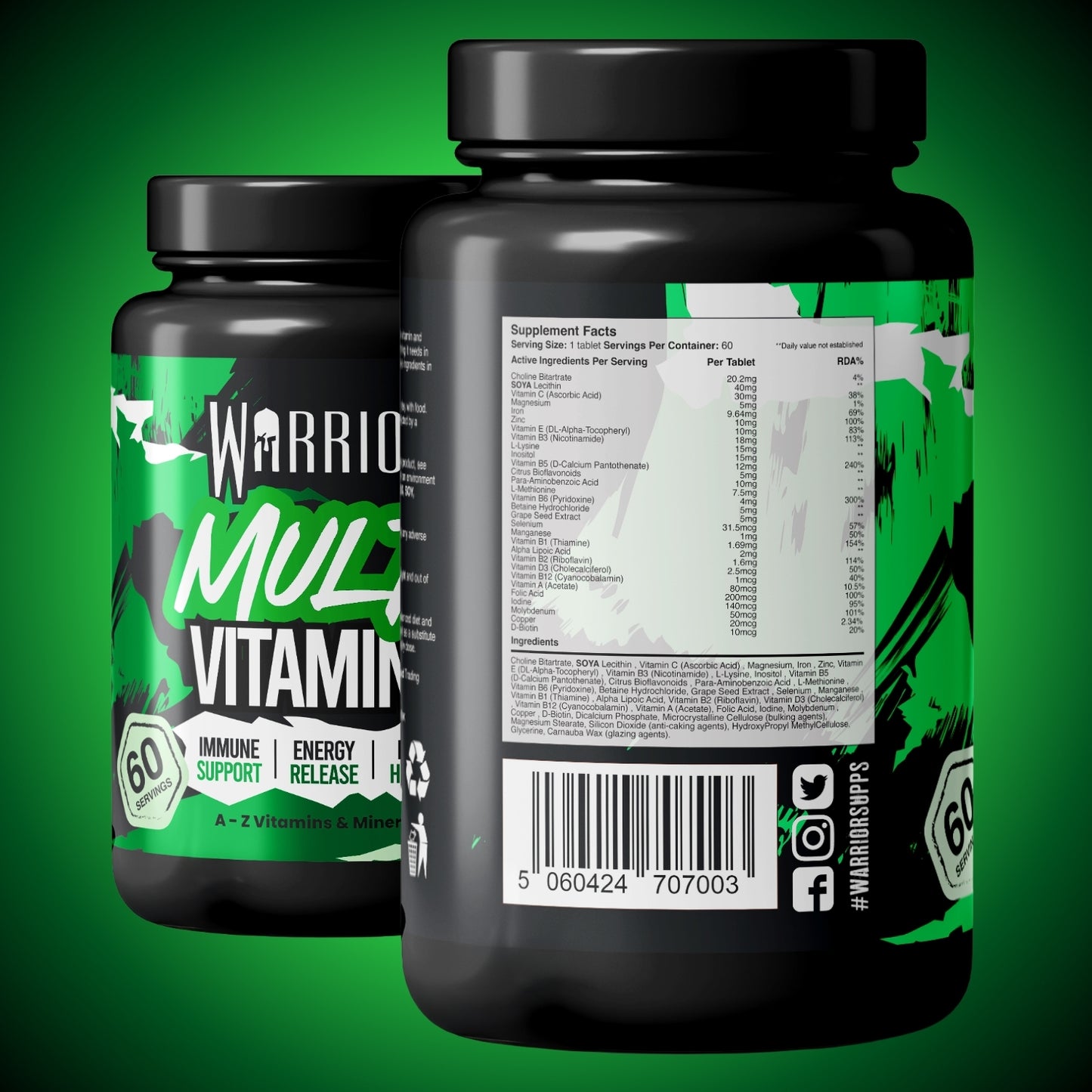 Warrior Multi Vitamin - 60 Tabs