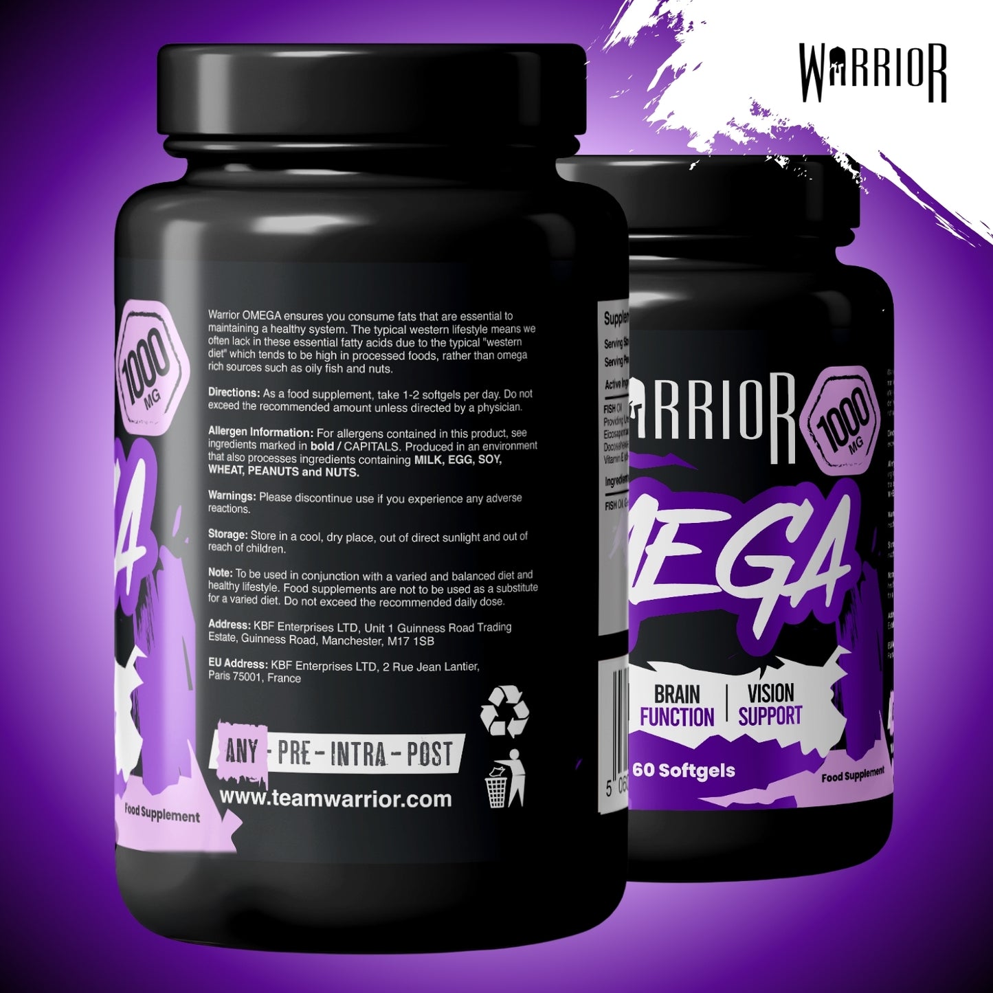 Warrior Omega (1000mg) - 60 Softgels