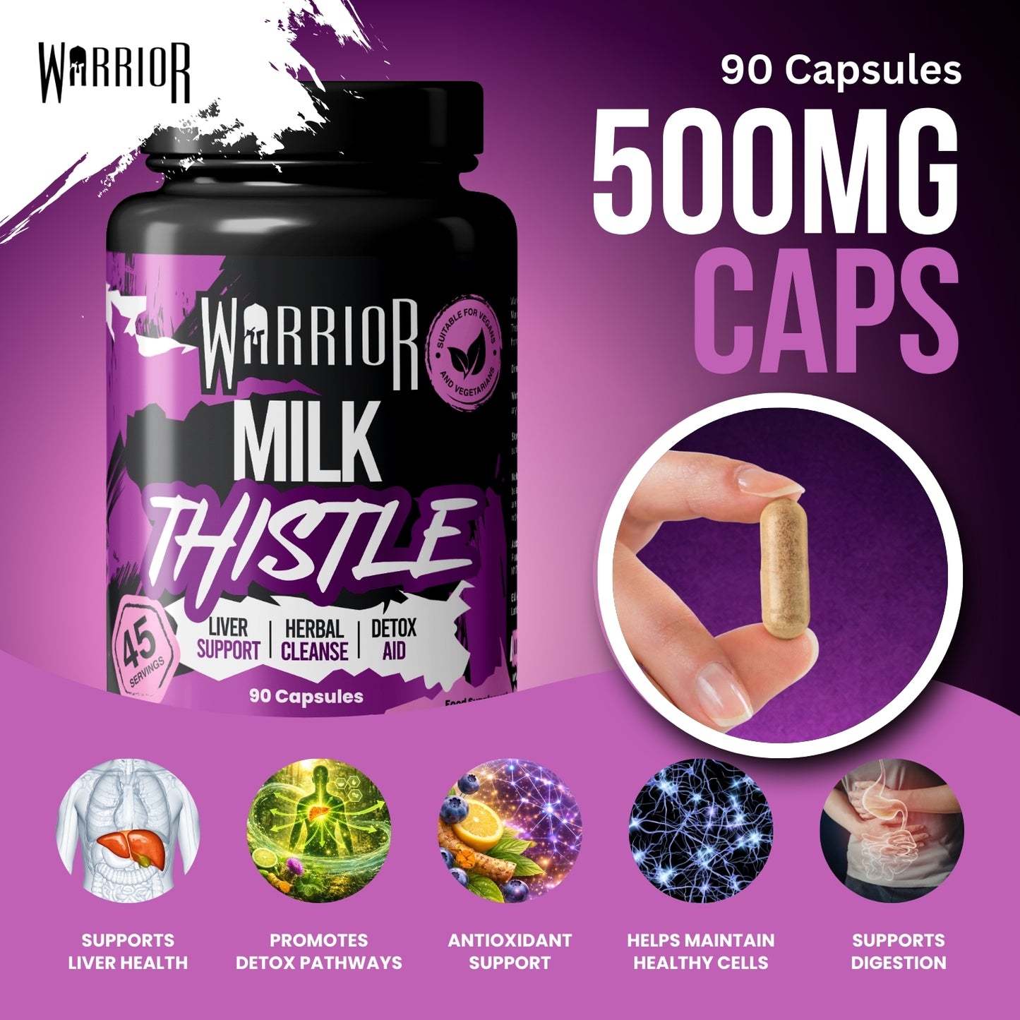 Warrior Milk Thistle - 90 caps