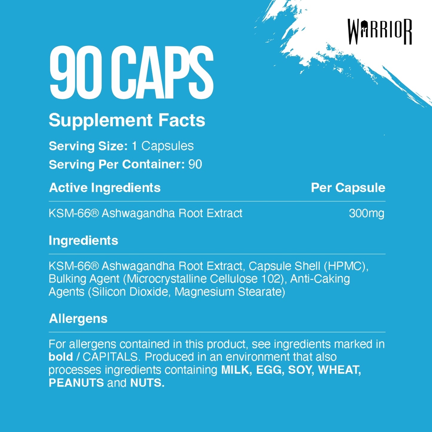 Warrior Ashwagandha - 90 Capsules