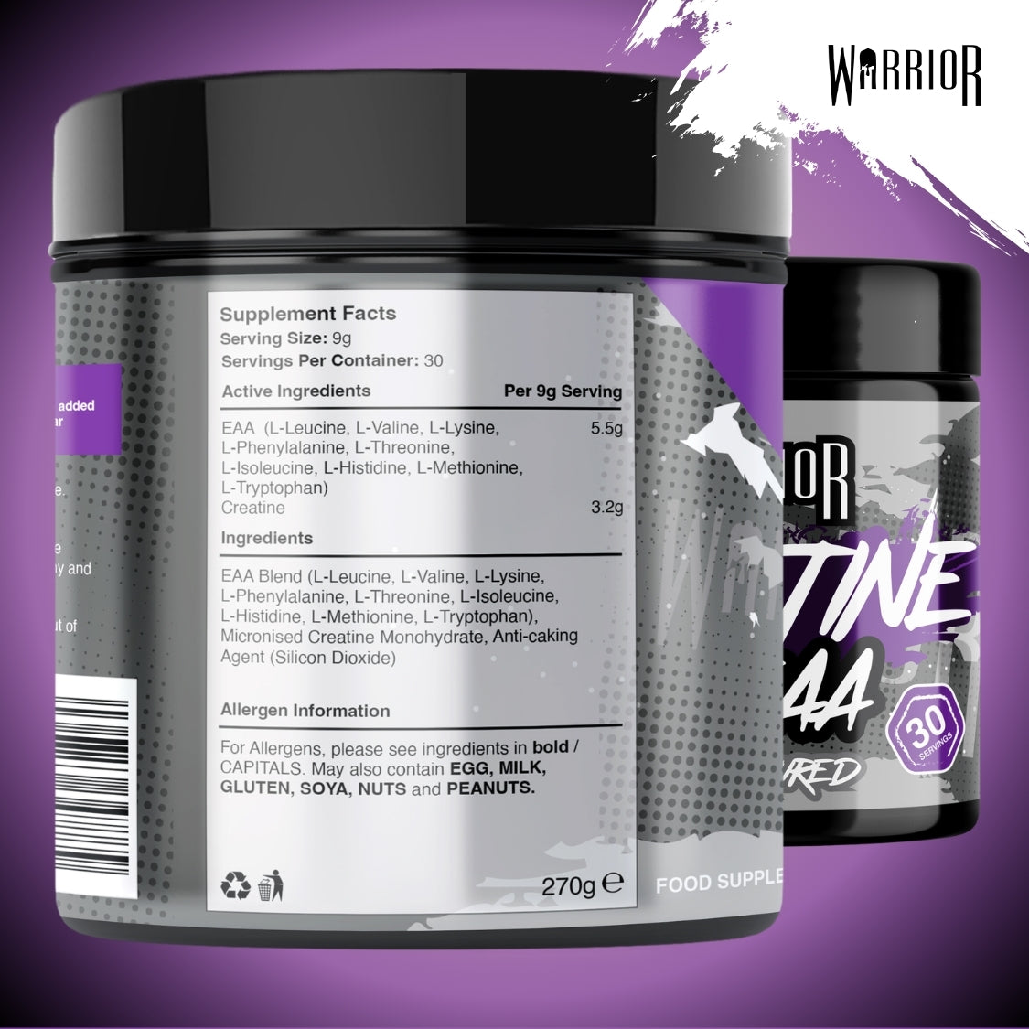 Warrior Creatine Plus EAA Unflavoured - 30 Servings