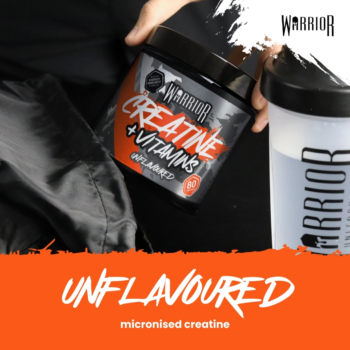 Warrior Creatine Plus Vitamins Unflavoured - 80 Servings