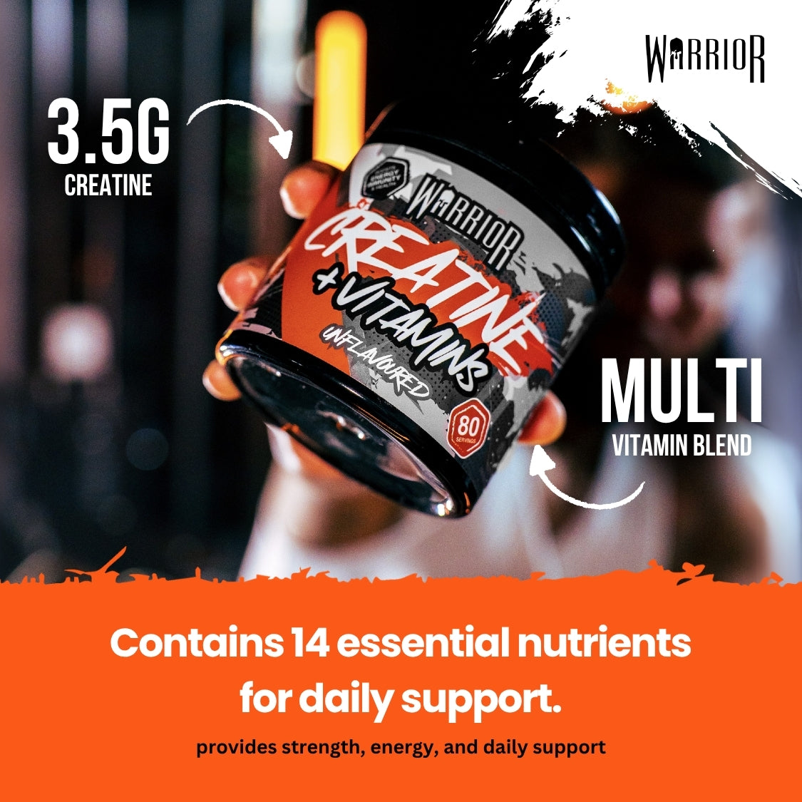 Warrior Creatine Plus Vitamins - 80 Servings