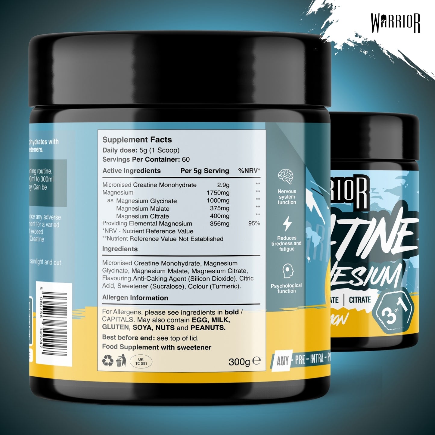 Warrior Creatine plus 3in1 Magnesium