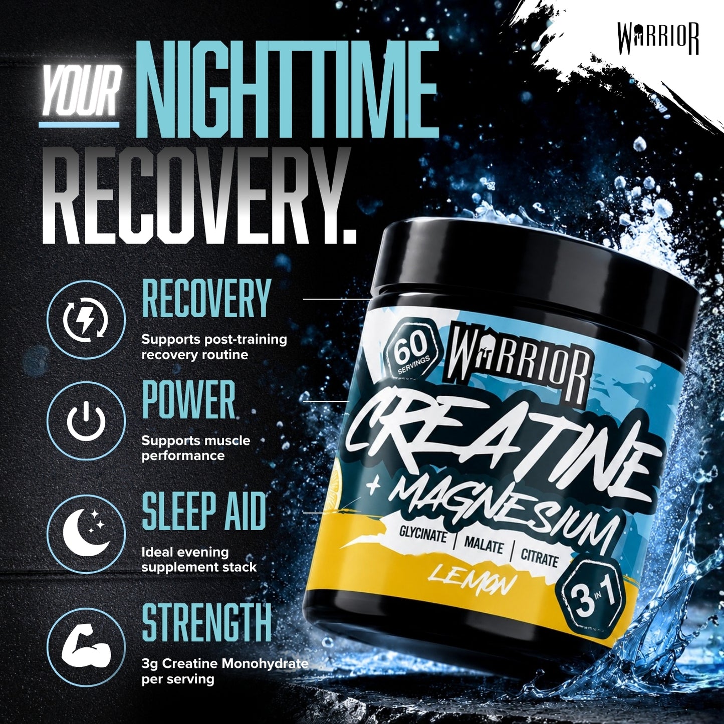 Warrior Creatine plus 3in1 Magnesium