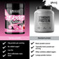 A promotional comparison graphic for Warrior protein powder, showing two tubs side by side: a black tub labeled 'Serious Protein' in Strawberry Milkshake flavor with pink graphics, and a silver-gray tub labeled 'Standard Protein' with black text. Below, text lists benefits of Serious Protein and generic claims for Standard Protein on a black and gray background.