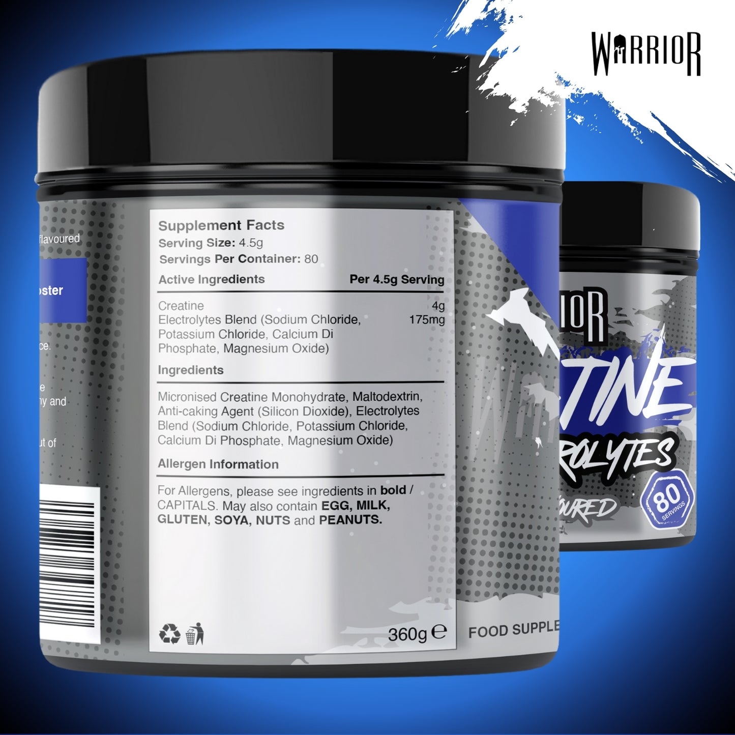 Warrior Creatine Plus Electrolytes - 80 Servings
