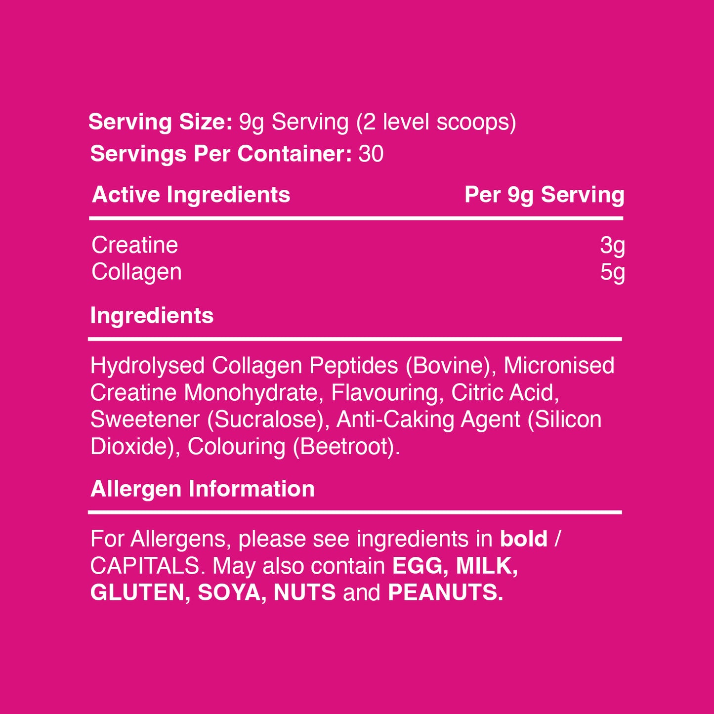 Warrior Creatine Plus Collagen - 30 Servings