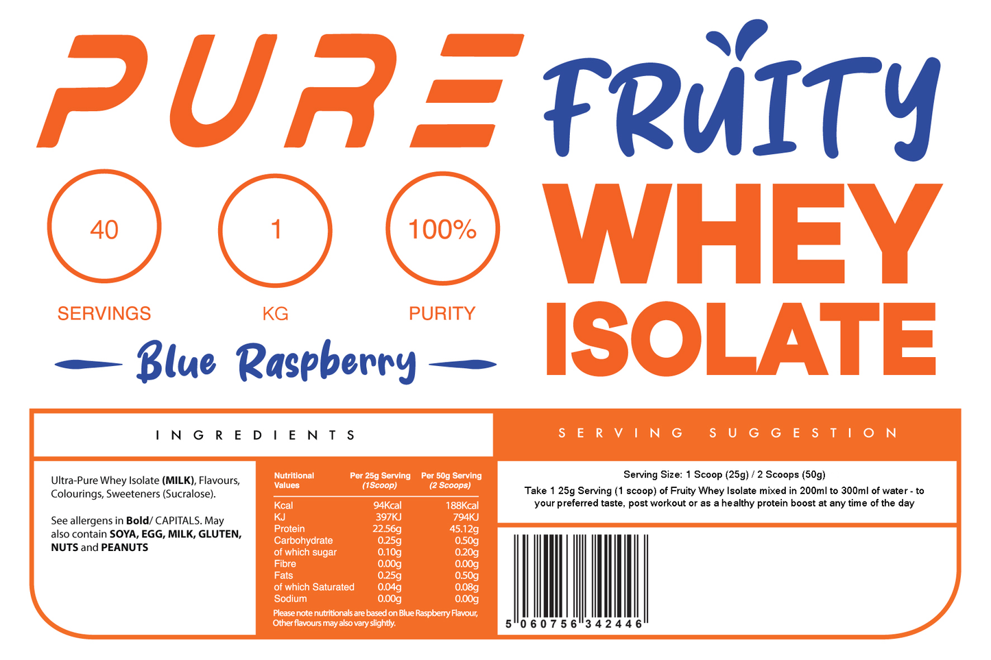 Pure Fruity Clear Whey Isolate