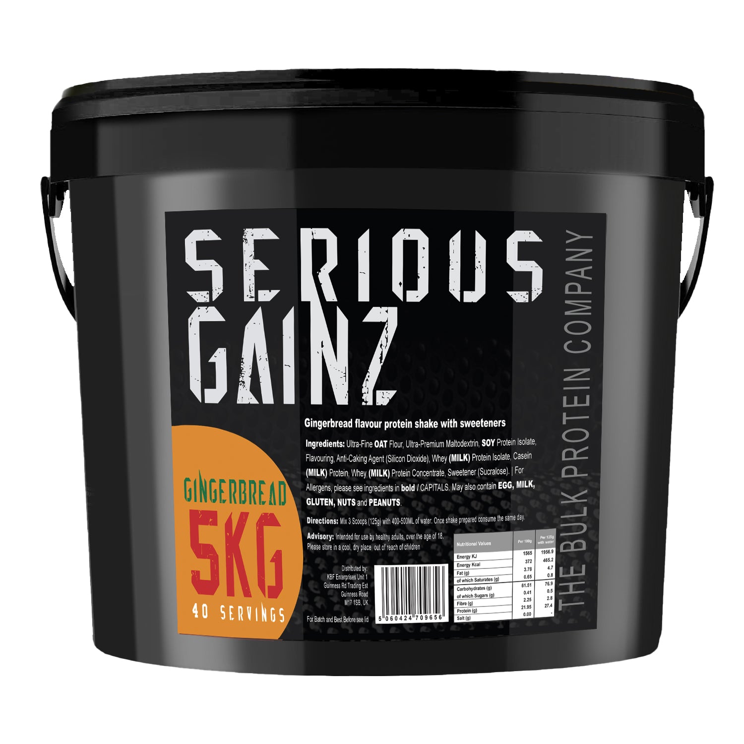 The Bulk Protein Company Serious Gainz - Gingerbread 5kg