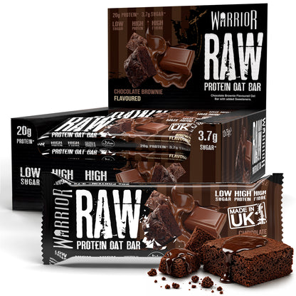 Warrior RAW Protein Oat Bars - 12 x 75g Box