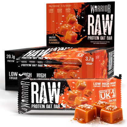 Warrior RAW Protein Oat Bars - 12 x 75g Box