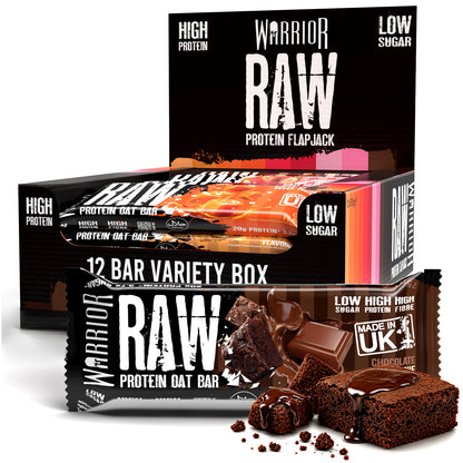 Warrior RAW Protein Oat Bars - 12 x 75g Box