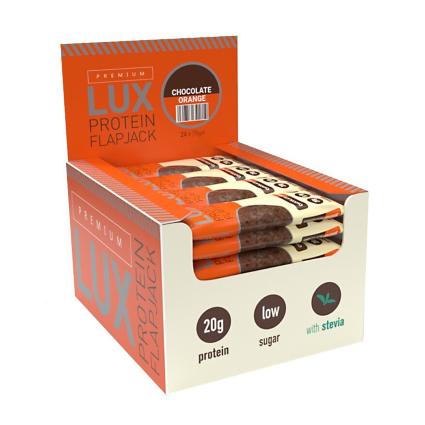 Premium LUX Protein Flapjacks - Chocolate Orange 24 Bars