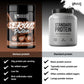 Warrior Serious Protein Chocolate Milkshake, 500g, in a comparison graphic against another Warrior protein powder, with a benefits list below each tub.