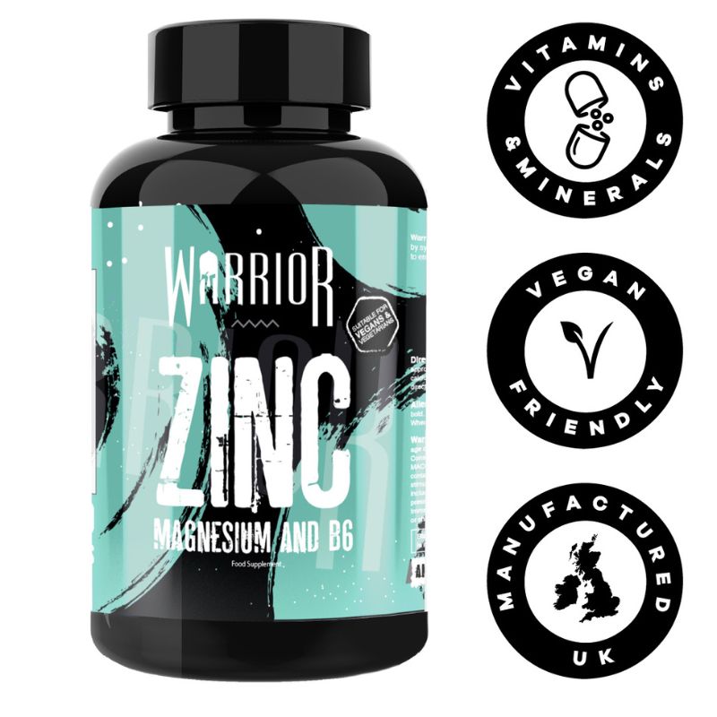 Warrior Zinc Magnesium and B6 - 60 Tabs